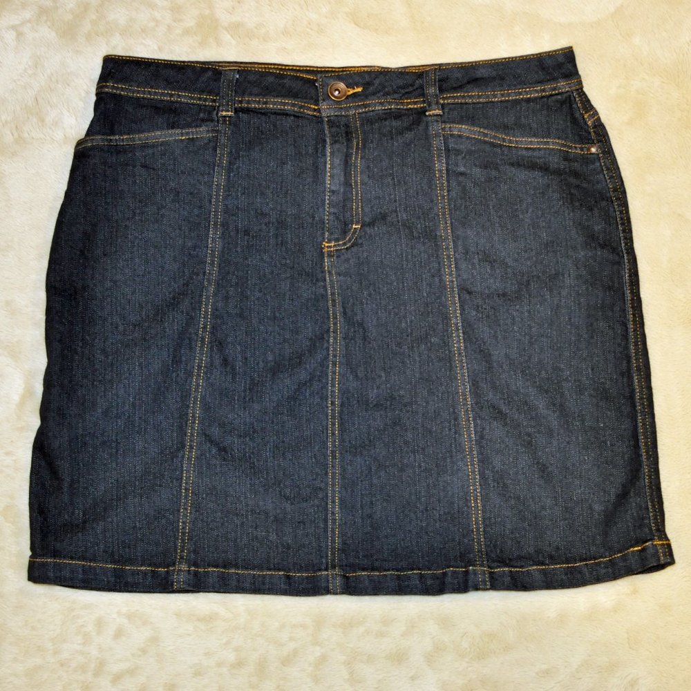 Great Northwest Indigo denim skirt 14